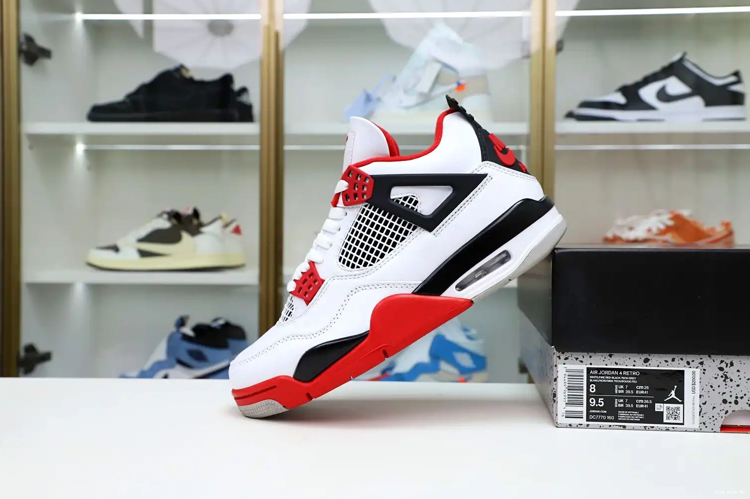 JORDAN 4 2012 RED' AIR RETRO 'FIRE Kimikick 0503